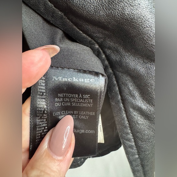 Mackage for Aritzia Leather Biker Jacket – XXS - Picture 7 of 16